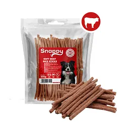 Ласощі для собак SNAPPY DOG SNACKS PAWSTICKS М'які палички з яловичини та рису, 500 г - мініатюра 2
