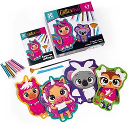Набір для творчості Vladi Toys Glitter Art Блискучі звірята укр. мова (VT4501-11) - мініатюра 2