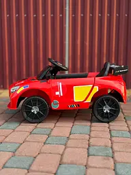 Дитячий спортивний електромобіль кабріолет зі спойлером PRIMA CAR Cabrio 6V 5A (пульт, LED-фари, музика, педаль газу), Червоний - мініатюра 3