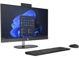 Комп'ютер персональний моноблок HP 245-G10 23.8' FHD IPS AG AMD R3-7320U 8GB F512GB UMA WiFi Win11P чорний (885A1EA) - мініатюра 2