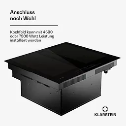 Індукційна варильна поверхня з витяжкою Klarstein Chef-Fusion DownAir (10045556) - мініатюра 2