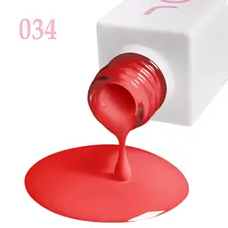 Гель-лак для нігтів червоний 034 емаль JOIA vegan 6 мл - мініатюра 3