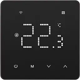 Програмований термостат для опалення Tuya Wi-Fi, 16A, 230VAC, чорний