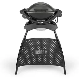 Гриль електричний Weber Q-140 з подставкою сірий (52020879) - мініатюра 2