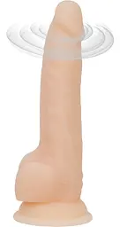Реалістичний вібратор з ротацією ADDICTION - Naked - 8 Rotating & Vibrating Dildo with Remote - Vanilla ADDICTION SO5587 92429 - мініатюра 5