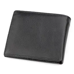 Чоловічий купюрник ST Leather 18305 (ST159) чорний шкіряний - мініатюра 6