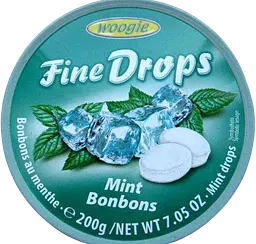 Льодяники Woogie Fine Drops зі смаком м'яти 200г - мініатюра 3
