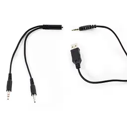 Дротова ігрова гарнітура Onikuma Gaming with LED K8, USB, 3.5mm, 2.2m, Camouflage-White - мініатюра 6
