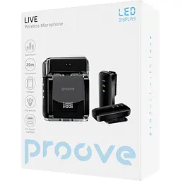 Мікрофонна радіосистема Proove Live Type-C/Lightning Black [PLWM00012101] [121888] - мініатюра 6
