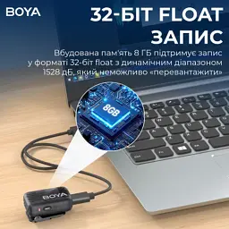 Мікрофон Boya MIC 2-02 Type-C/TRS Black (MIC 2-02) - мініатюра 7