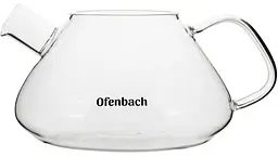 Чайник скляний заварювальний зі знімним ситечком (0616s) Ofenbach 450 мл kuh0006760 - мініатюра 4
