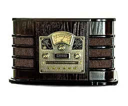 Ретро програвач вінілу Daklin Даллас (AM/FM-стерео, USB/CD MP3, AUX, BT) дерево Шоколадний горіх (RP-131) - мініатюра 3