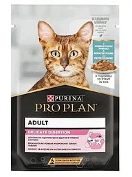 Вологий корм для котів з чутливим травленням Purina Pro Plan Delicate 85г - океанічна риба