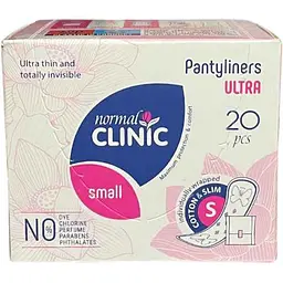 Прокладки щоденні NORMAL CLINIC Comfort ultra-cotton&slim 20шт