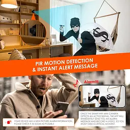 Міні Wi-Fi камера 4K із нічним баченням та датчиком руху - мініатюра 3