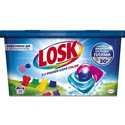 Капсули для прання Losk 3+1 Power Caps Color 15 шт. (9000101803457)