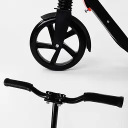 Самокат Best Scooter 60х13х100 см Чорно-червоний 000231431 - мініатюра 5