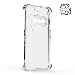 Прозрачный чехол для Nothing Phone (3a) с защитой камеры и усиленными бортами, тонкий, силиконовый, бесцветный, ударопрочный, противоударный бампер с закрытой камерой, ArmorStandart (ARM85468) - мініатюра 2