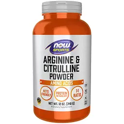 Аргінін + цитрулін Now Foods Arginine & Citrulline Powder 340 г