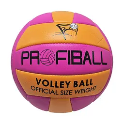 М'яч волейбольний Bambi EV-3159Pink-Orange, діаметр 20,7 см, 18 панелей, 260-280 г