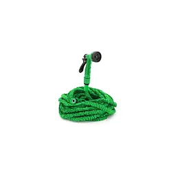 Шланг для поливу Voltronic 15-45м/150ft + розпилювач, насадка на кран, Blue/Green, Box (Garden hose 15-45) - мініатюра 2