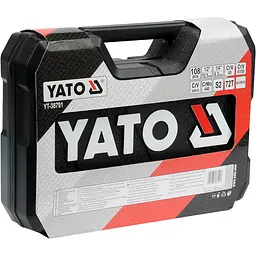 Набір головок торцевих Yato квадрат 1/2", 1/4" з інструментами та насадками 108 шт. (YT-38791) - мініатюра 8
