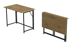 Стіл розкладний Моріс Ferrum-decor 750x1000x600 Чорний метал ДСП Дуб Артізан 16 мм (FRD-104674) - мініатюра 12