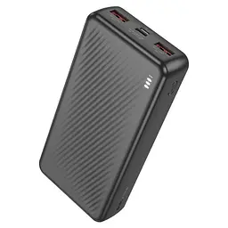 Зовнішній акумулятор BOROFONE J56A power bank 20000 mAh портативна універсальна батарея чорна
