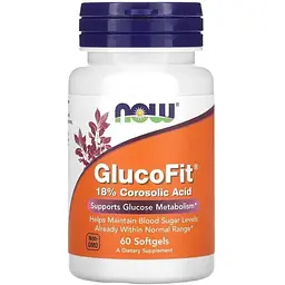 Амінокислота GlucoFit, 60 капсул NOW vit0003853