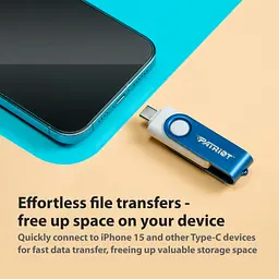 USB флеш накопичувач Patriot 256GB Xporter X550 USB 3.2/Type-C (PS256GX550AAD) - мініатюра 7