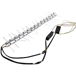 Денні ходові вогні ДХО гнучкі 12v / 60 см / з поворотом, що біжить / 16 Кристалів / Білі 2 шт.