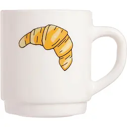 Чашка Luminarc Pop Gourmandise Croissant, 290 мл, біла (Q5185) - мініатюра 2