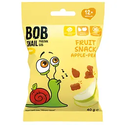 Фруктовый снек Bob Snail Яблоко-Груша 40 г (4820219347477)