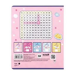 Зошит Kite Cinnamoroll, 18 аркушів, клітинка (CR26-236), в асортименті - мініатюра 8