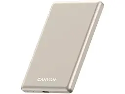 Зовнішній акумулятор (Power Bank) Canyon OnCharge 505 slim 5000mAh 20W Beige (CNS-CPB505BE) - мініатюра 2