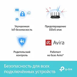 Роутер TP-Link Archer AX73 AX5400 Black 802.11ax (ARCHER-AX73) - мініатюра 4