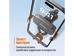 Автомобільний тримач для смартфона ColorWay Gravity Mechanical Car Mount Black (CW-CHG18-BK) - мініатюра 8