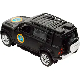 Машинка TechnoDrive серії Шеврони Героїв LAND ROVER DEFENDER 110 "ГУР МО" - мініатюра 3