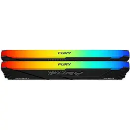 Модуль пам'яті для комп'ютера DDR4 32GB (2x16GB) 3200 MHz Beast RGB Black Kingston Fury (ex.HyperX) (KF432C16BB12AK2/32WP) - мініатюра 2