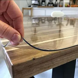 М'яке (гнучке, рідке) скло скатертину на стіл Soft Glass 2.3х1.8м (товщина 1.5 м) Прозора - мініатюра 10