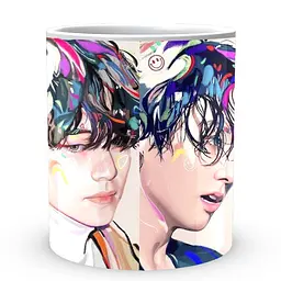Кухоль GeekLand Bangtan Boys BTS Малюнок Яскраве волосся Army CP 04.481.300 330 мл білий - мініатюра 2