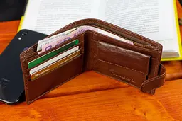 Чоловіче портмоне з натуральної шкіри ST Leather B104 коричневе 9,5 см - мініатюра 8