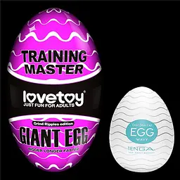 Мастурбатор Traning Master Giant Egg Masturbator Purple - мініатюра 3