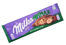 Шоколад молочний Milka Nuss&Nougat-Creame 300 г