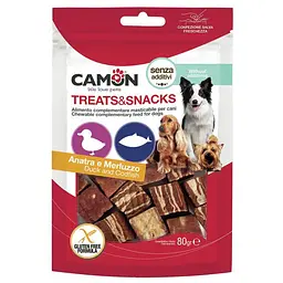 Кубики качки та тріски Camon Treats & Snacks 80г