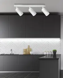 Світильник поворотний, спот Goldlux 327765 London GU10 3x10W IP20 Білий - мініатюра 2