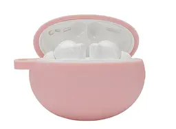 Чохол-накладка DK Silicone Candy Friendly з карабіном для Huawei FreeBuds 4i (pink) - мініатюра 3