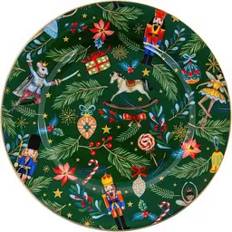 Набір тарілок Lefard Green Christmas 19 см 6 шт. (922-071) - мініатюра 2