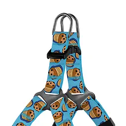 Шлея для собак дрібних порід BronzeDog Urban Fruits Кекси XXS 24-30 см - мініатюра 2