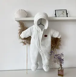 Демісезонний комбінезон для новонароджених "Marshmelloy" зріст 68 см Kid's Fantasy Молочний - мініатюра 6